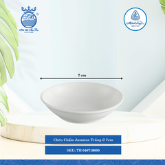 Chén Chấm Jasmine Trắng (Nhiều Size) ML I Sứ