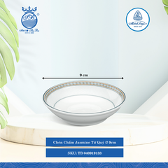 Chén Chấm Jasmine Tứ Quý Ø: 9cm Cao: 2.5cm ML I Sứ Sauce Dish TB 040919133