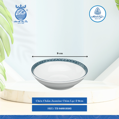 Chén Chấm Jasmine Chim Lạc Ø: 9cm Dài:9cm Rộng: 9cm Cao: 2.5cm ML I Sứ Sauce Dish TB 040919385