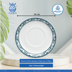 Dĩa Lót Tách Jasmine Chim Lạc Ø: 14cm Cao: 2cm ML I Sứ Saucer TB 041418385