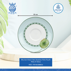 Dĩa Lót Chén Jasmine Tích Tuyết Thảo Ø: 15cm Cao: 2cm ML I Sứ Soup Saucer TB 041550314