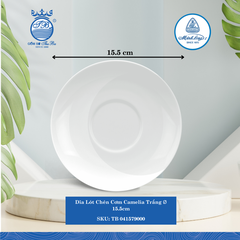 Dĩa Lót Chén Camelia Trắng (Nhiều Size) ML I Sứ