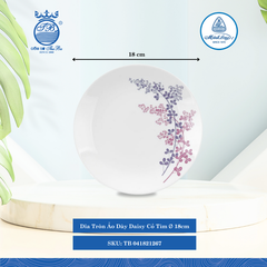 Dĩa Tròn Ảo Daisy Cỏ Tím (Nhiều Size) ML I Sứ