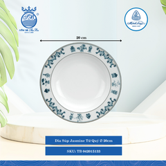 Dĩa Súp Jasmine Tứ Qúy (Nhiều Size) ML I Sứ
