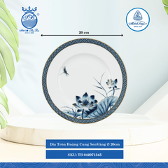 Dĩa Tròn Hoàng Cung Sen Vàng (Nhiều Size) ML I Sứ