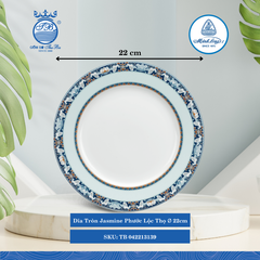 Dĩa Tròn Jasmine Phước Lộc Thọ (Nhiều Size) ML I Sứ