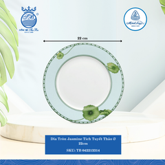 Dĩa tròn Jasmine Tích Tuyết Thảo (Nhiều Size) ML I Sứ