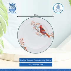 Dĩa Súp Jasmine Quả Đầu Mùa Ø: 23cm ML I Sứ Soup Plate TB 042315481