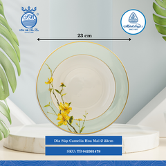 Dĩa Súp Camellia Hoa Mai Ø: 23cm ML I Sứ Soup Plate TB 042361478