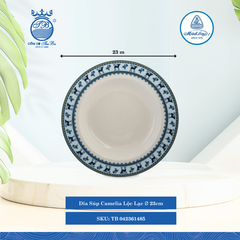 Dĩa Súp Camellia Lộc Lạc Ø: 23cm ML I Sứ Soup Plate TB 042361485