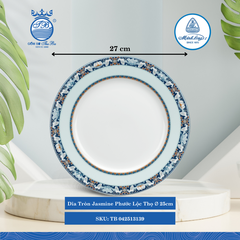 Dĩa Tròn Jasmine Phước Lộc Thọ (Nhiều Size) ML I Sứ