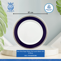 Dĩa Tròn Sago Thiên Tuế Xanh (KN) (Nhiều Size) ML I Sứ