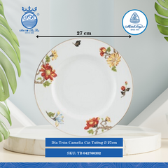 Dĩa Tròn Camelia Cát Tường (Nhiều Size) ML I Sứ