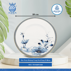 Dĩa Tròn Hoàng Cung Sen Vàng (Nhiều Size) ML I Sứ