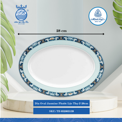 Dĩa Oval Jasmine Phước Lộc Thọ (Nhiều Size) ML I Sứ