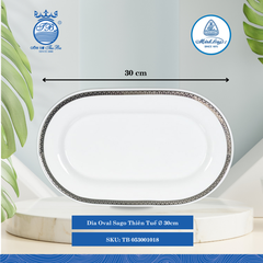 Dĩa Oval Sago Thiên Tuế (Nhiều Size) ML I Sứ