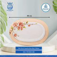 Dĩa Oval Camellia Hoa Đào Dài:32cm ML I Sứ Oval Plate TB 053211480