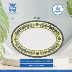 Dĩa Oval Hoàng Cung Hoàng Liên Dài:37cm ML I Sứ Oval Plate TB 053712460