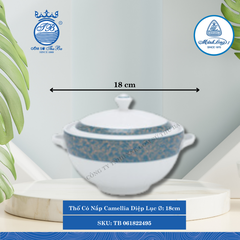 Thố Có Nắp Camellia Diệp Lục Ø: 18cm ML I Sứ TB 061822495