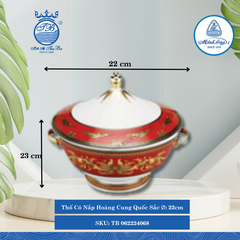 Thố Có Nắp Hoàng Cung Quốc Sắc Ø: 22cm Cao: 23cm ML I Sứ TB 062224068
