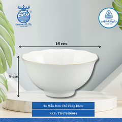 Tô Mẫu Đơn Chỉ Vàng (Nhiều Size) ML I Sứ