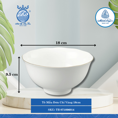 Tô Mẫu Đơn Chỉ Vàng (Nhiều Size) ML I Sứ