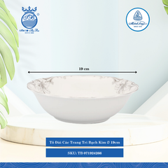 Tô Đài Các Trang Trí Bạch Kim (Nhiều Size) ML I Sứ