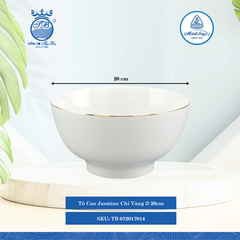 Tô Cao Jasmine Chỉ Vàng (Nhiều Size) ML I Sứ