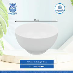 Tô Camelia Trắng (Nhiều Size) ML I Sứ