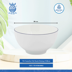 Tô Camelia Chỉ Xanh Dương (Nhiều Size) ML I Sứ