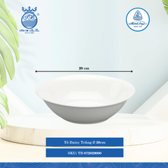 Tô Thấp Daisy Trắng (Nhiều Size) ML I Sứ