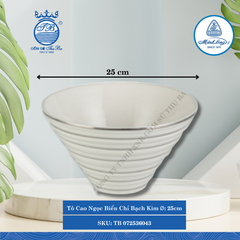 Tô Cao Ngọc Biển Chỉ Bạch Kim (Nhiều Size) ML I Sứ