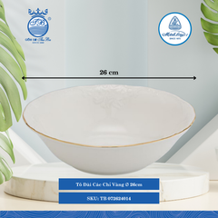 Tô Đài Các Chỉ Vàng (Nhiều Size) ML I Sứ