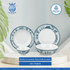 Bộ Đồ Ăn 9 Sản Phẩm Jasmine Thôn Dã ML I Sứ TB 09179