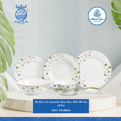 Bộ Đồ Ăn 9 Sản Phẩm Jasmine Hoa May Mắn ML I Sứ TB 09216