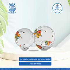 Bộ Đồ Ăn 9 Sản Phẩm Daisy Bóng Bay ML I Sứ TB 09312