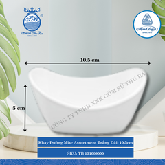 Khay Đường Misc Assortment Trắng Dài:10.5cm Rộng: 7cm Cao: 5cm ML I Sứ TB 131009000