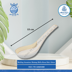 Muỗng Jasmine Hương Biển Kem Dài:13cm Rộng: 4cm Cao: 5.4cm ML I Sứ Spoon TB 140401089