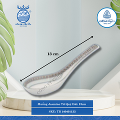 Muỗng Jasmine Tứ Quý Dài:13cm Rộng: 4cm Cao: 5.4cm ML I Sứ Spoon TB 140401133