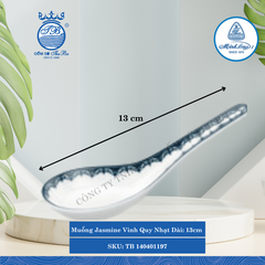 Muỗng Jasmine Vinh Quy Nhạt Dài:13cm Rộng: 4cm Cao: 5.4cm ML I Sứ Spoon TB 140401197