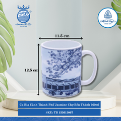 Ca Bia Jasmine Chợ Bến Thành 360ml Dài:11.5cm Rộng: 10cm Cao: 12.5cm ML I Sứ Beer Mug TB 153613067