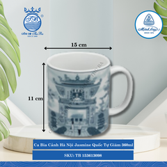 Ca Bia Jasmine Quốc Tự Giám 360ml Dài:15cm Rộng: 11cm Cao: 11cm ML I Sứ Beer Mug TB 153613098