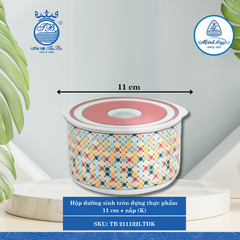 Hộp Tròn Đựng Thực Phẩm Có Nắp Dưỡng Sinh Mosaic (LTD) (Nhiều Size) ML I Sứ