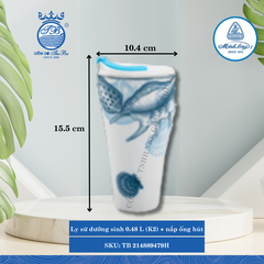 Ly Sứ Có Nắp + Ống Hút Dưỡng Sinh Đại Dương (Nhiều Loại) ML I Sứ
