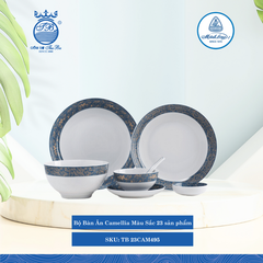 Bộ Đồ Ăn 23 Sản Phẩm Camellia Diệp Lục ML I Sứ TB 23CAM495