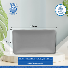 Dĩa Chữ Nhật Mẫu Đơn Trắng Dài:22cm Rộng: 13cm ML I Sứ Rectangular Plate TB 312203000
