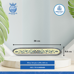 Khay Lót Gia Vị Hoàng Cung Hoàng Liên Dài:36cm Rộng: 9.6cm ML I Sứ TB 313659460