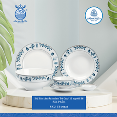 Bộ Đồ Ăn 36 Sản Phẩm Jasmine Tứ Quý ML I Sứ TB 36133