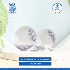 Bộ Đồ Ăn 36 Sản Phẩm Daisy Cỏ Tím ML I Sứ TB 36267