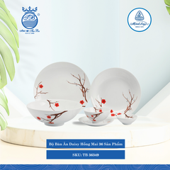 Bộ Đồ Ăn 36 Sản Phẩm Daisy Hồng Mai ML I Sứ TB 36349